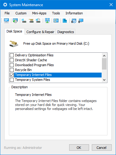 Mini-App Example: System Maintenance